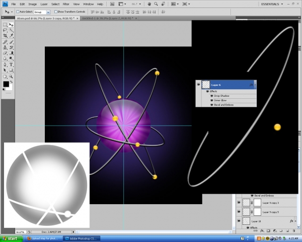 Creation of Atom Icon: Step 2